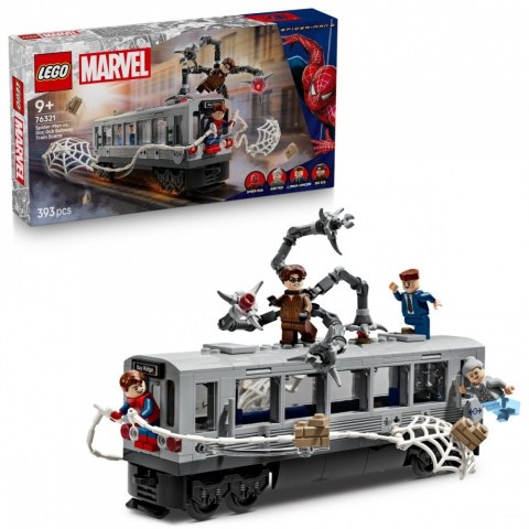Klocki Super Heroes 76321 Spider-Man kontra Doc Ock - scena w metrze LEGO
