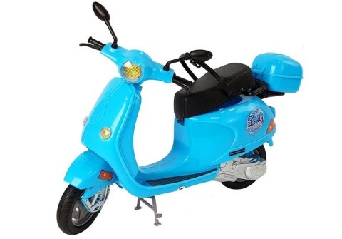 Zestaw Lalka Ze Skuterem Kask Długie Włosy Różowy LEAN Toys