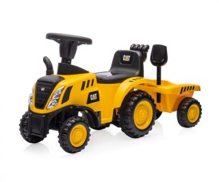 Pojazd CAT Traktor z przyczepą żółty jeździk Milly Mally