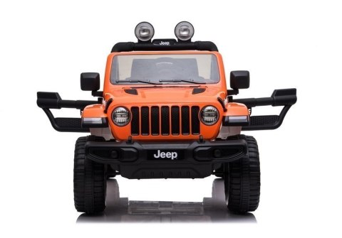Auto na Akumulator Jeep Rubicon Światła LED MP3 Pilot 4x4 Pomarańczowy
