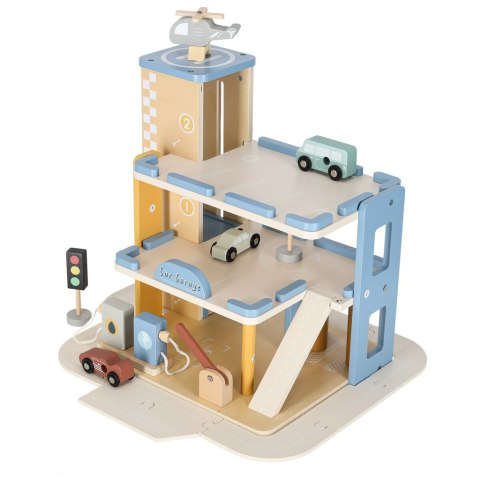 Garaż drewniany parking samochodowy piętrowy stacja benzynowa Kik Sp. z o. o. Sp. k.