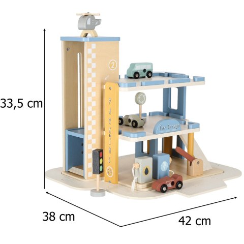Garaż drewniany parking samochodowy piętrowy stacja benzynowa Kik Sp. z o. o. Sp. k.