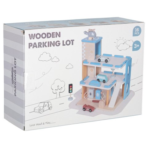 Garaż drewniany parking samochodowy piętrowy stacja benzynowa Kik Sp. z o. o. Sp. k.