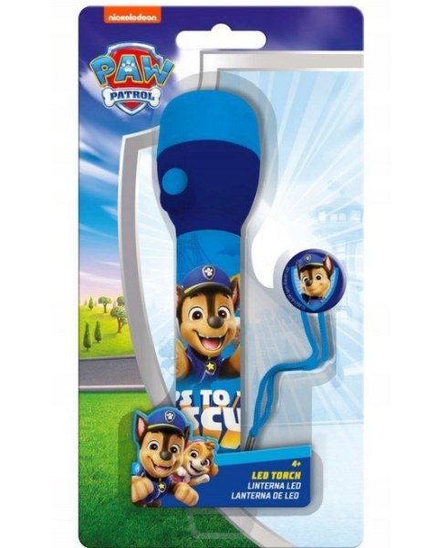 Latarka duża Psi Patrol 16 x 4,5 cm Kids Euroswan