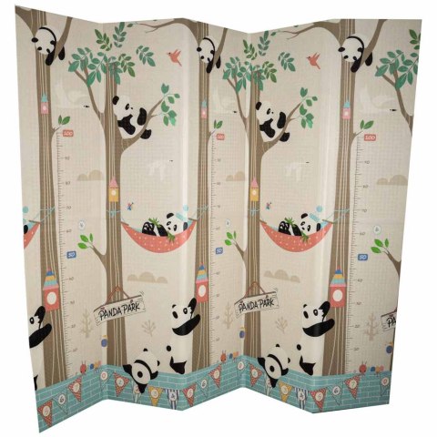 Mata edukacyjna piankowa dwustronna składana pandy ulica 180 x 200cm Kik Sp. z o. o. Sp. k.