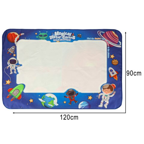 Mata wodna do malowania rysowania wodą mazaki pieczątki szablony wałek 120x90cm kosmos Kik Sp. z o. o. Sp. k.