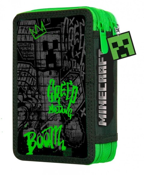 Piórnik dwukomorowy z wyposażeniem Minecraft Kids Euroswan