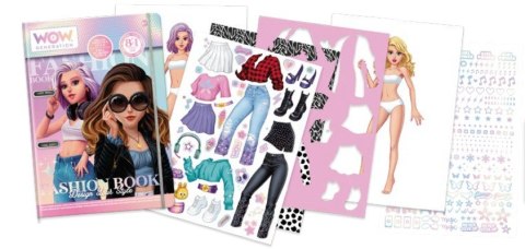 Zestaw Fashion Book Zaprojektuj swój styl WoW Generation Kids Euroswan