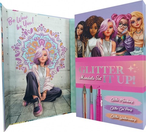 Zestaw kreatywny Mandala brokat Kids Euroswan