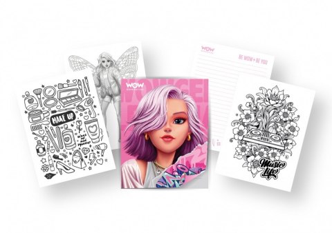 Zestaw kreatywny Notatnik, 8 długopisów Kids Euroswan