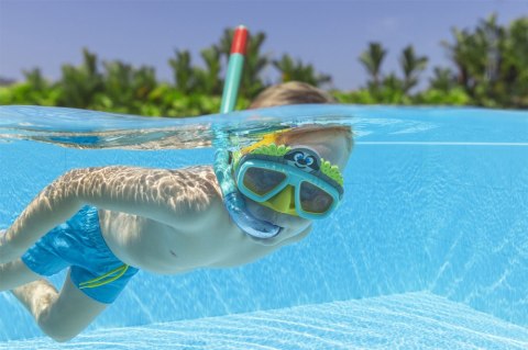 Maska Do Nurkowania Z Rurką Zwierzątka Zielona Bestway 24059 Bestway