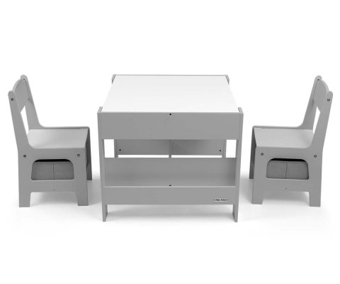 Zestaw Stolik i dwa krzesła Sven szary Milly Mally