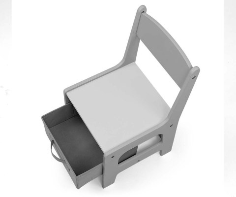 Zestaw Stolik i dwa krzesła Sven szary Milly Mally