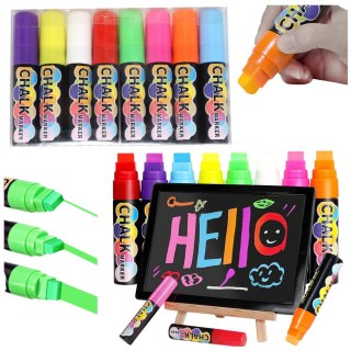 Markery Kredowe Kolorowe Wielofunkcyjne Zestaw 8szt LEAN