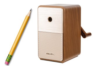 Strugaczka Na Korbkę Z Pojemnikiem Regulacja Ostrza Brązowa LEAN