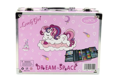Zestaw Artystyczny w Rozkładanej Walizce z Jednorożcem 133 El LEAN