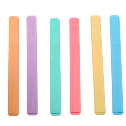 Zestaw Zakreślaczy Pisaki Flamastry Kolorowe Biurowe Szkolne 6 szt LEAN