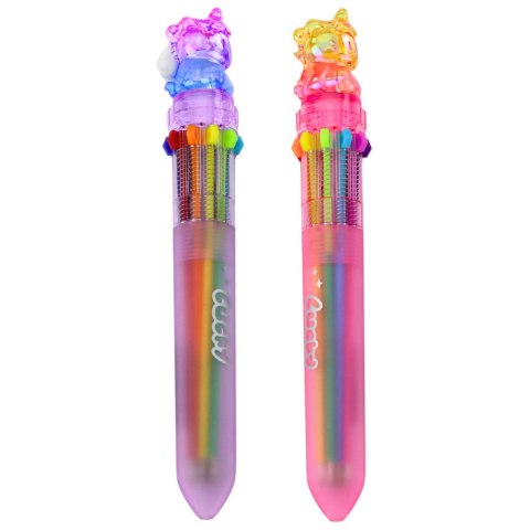 Długopis Z Jednorożcem Wielokolorowy Automatyczny Dla Dzieci 10w1 Mix LEAN
