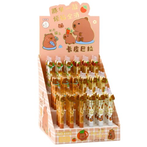 Długopis Żelowy Kapibara Niebieski Tusz 0.5mm 14cm Mix LEAN