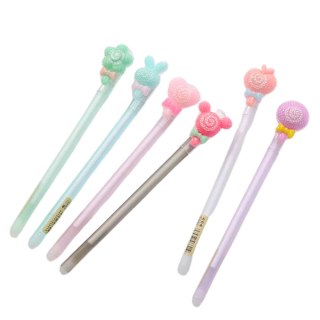 Długopis Żelowy Z Gumką Do Zmazywania Zatyczka W Diamenciki 0.5mm LEAN Toys