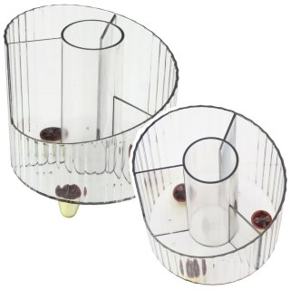 Organizer Na Przybory Szkolne Biurowe Transparentny Biały LEAN