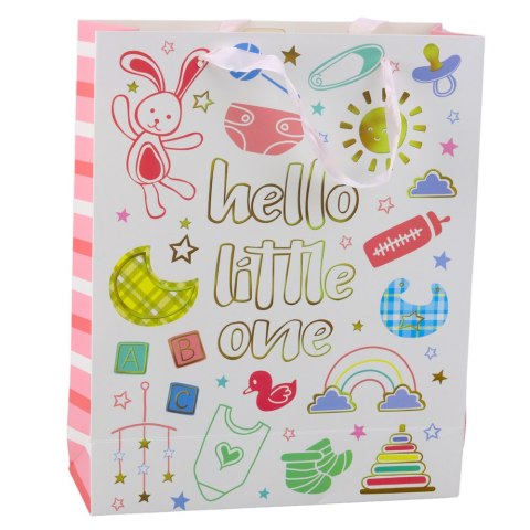 Torba Prezentowa Na Narodziny Dziecka Hello Little One 32 x 26 x 10 cm LEAN