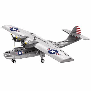 Klocki Konstrukcyjne Samolot PBY-5A Catalina 364 el. LEAN Toys