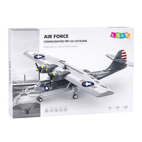 Klocki Konstrukcyjne Samolot PBY-5A Catalina 364 el. LEAN Toys