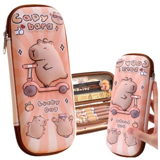 Piórnik Przybornik Szkolny Kapibara Na Hulajnodze 23cm LEAN