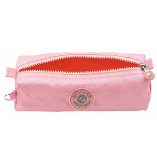 Piórnik Szkolny Organizer Jednokomorowy Różowy 21,5cm LEAN