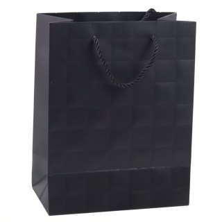 Torba Prezentowa Elegancka Tłoczone Kwadraty 23 x 18 x 10,5 cm LEAN