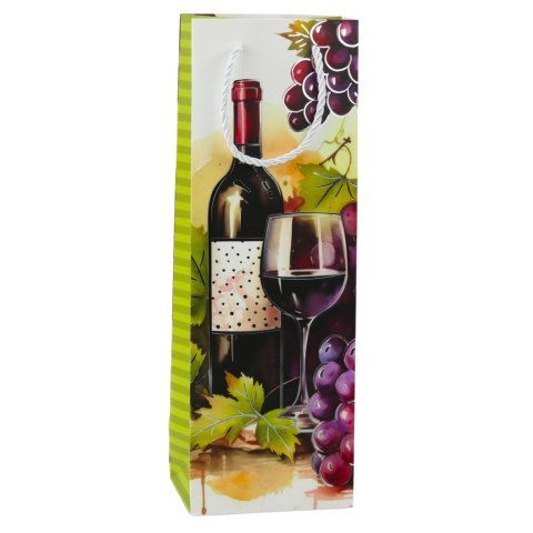 Torba Prezentowa Na Wino Butelkę Papierowa 35 x 12 x 9 cm LEAN