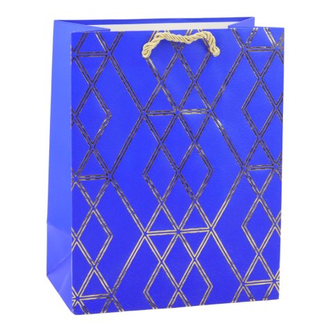 Torba Prezentowa Papierowa Elegancka Złote Wzory 23 x 18 x 10,5 cm LEAN