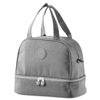 Torba Termiczna Izolacyjna Śniadaniowa Pas z Regulacją Szara 27cm LEAN