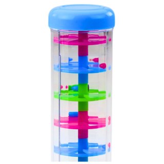 Tuba Sensoryczna Deszczownica Grzechotka Kolorowe Kulki 20cm LEAN TOYS