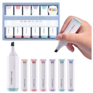 Zestaw Mini Zakreślaczy Delikatne Pastelowe Kolory 6 Szt LEAN