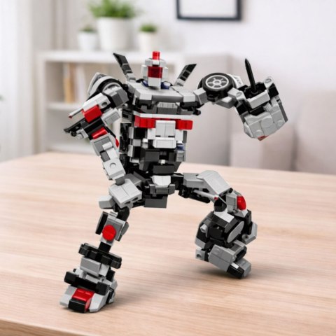 Klocki Konstrukcyjne Samochód Wyścigowy Robot 2W1 Biały 320 el. LEAN Toys