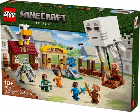 Klocki Minecraft 21273 Atak balonowego Ghasta na wioskę LEGO