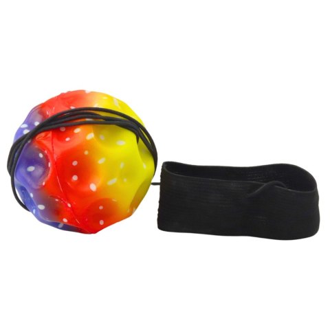 Piłka Do Odbijania Na Gumce Sensoryczna Z Wgłębieniami Kolorowa 6 cm LEAN TOYS