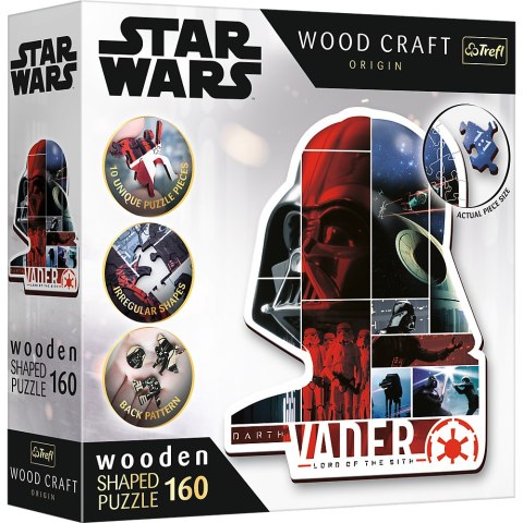 Puzzle drewniane - 160 - Gwiezdne wojny - STAR WARS - Darth Vader - Trefl 20190 Trefl Puzzle