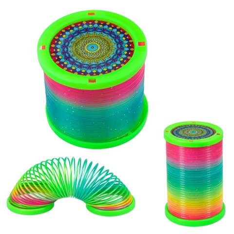 Świecąca Sprężyna Dla Dzieci Kolorowa Świecąca LED 1 szt. LEAN Toys