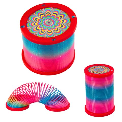 Świecąca Sprężyna Dla Dzieci Kolorowa Świecąca LED 1 szt. LEAN Toys