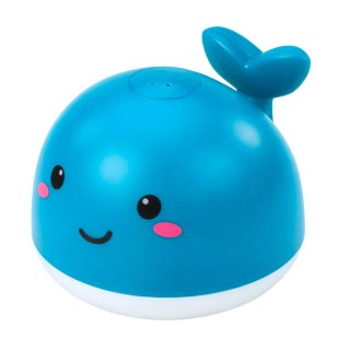 Zabawka Do Kąpieli Pryskający Wieloryb Fontanna Świecący Niebieski LEAN Toys