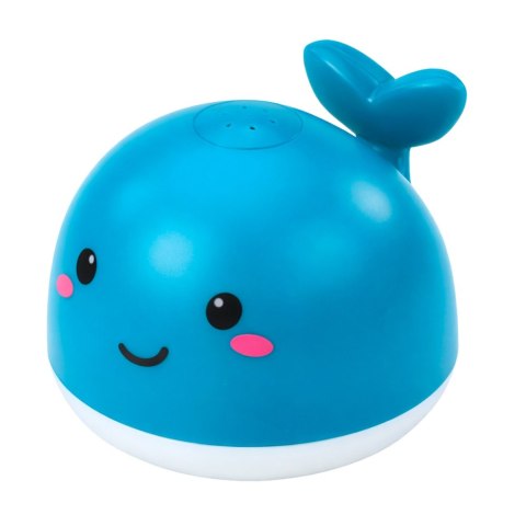 Zabawka Do Kąpieli Pryskający Wieloryb Fontanna Świecący Niebieski LEAN Toys