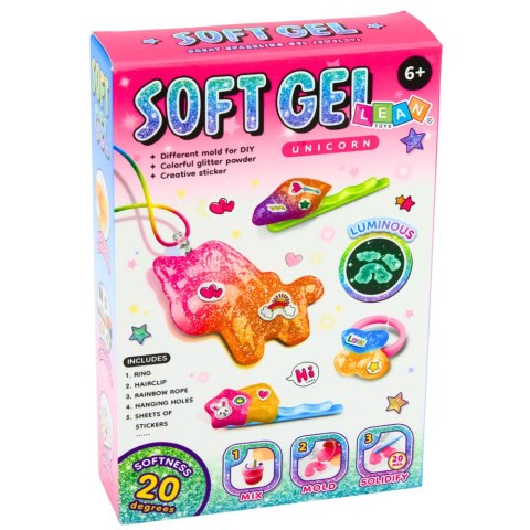 Zestaw Kreatywny DIY Żelowa Biżuteria Figurki Świecące w Ciemności LEAN TOYS