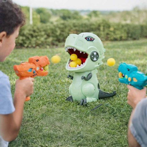 Głodny dinozaur strzelanie do celu gra zręcznościowa zestaw 2 pistolety na kulki 20 kul Kik Sp. z o. o. Sp. k.