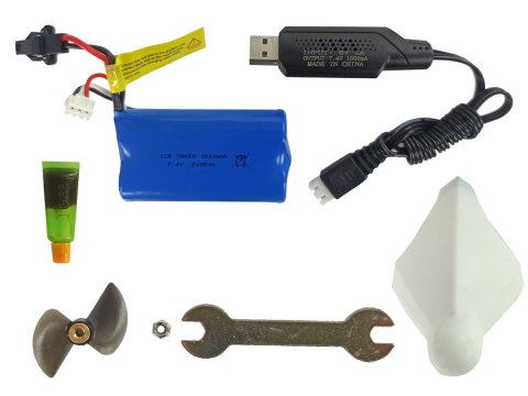 Łódź Motorówka Zdalnie Sterowana H101 Czerwona 1:48 2.4G 35 km/h LEAN Toys