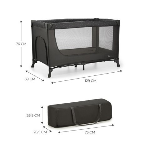 Łóżeczko turystyczne JOY LIGHT GREY Kinderkraft