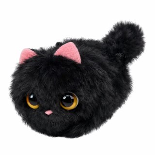 Pluszowy Czarny Kotek z Kręcącym Ogonkiem Dźwięki Piszczenia Brelok 9 cm LEAN Toys