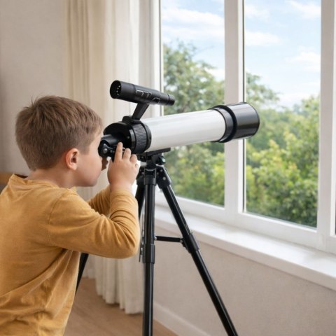 Teleskop Astronomiczny Luneta Dla Dzieci Uchwyt Na Telefon Okulary 30x 60x LEAN Toys